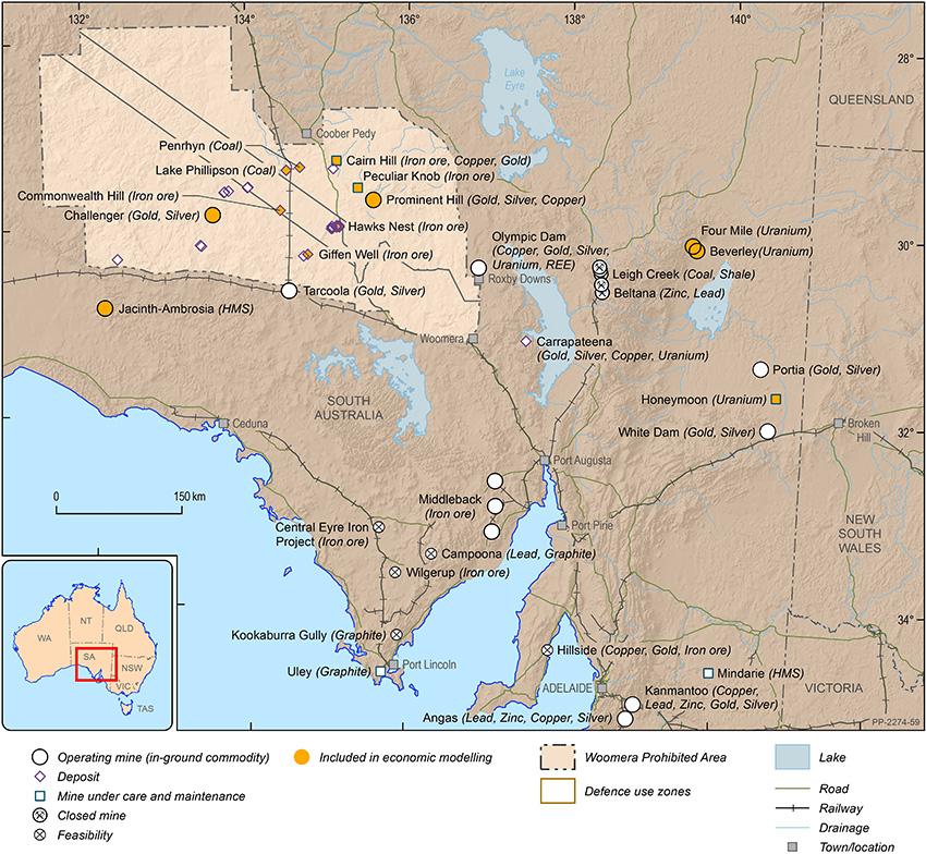 Economic assessment of mineral resources within the Woomera Prohibited